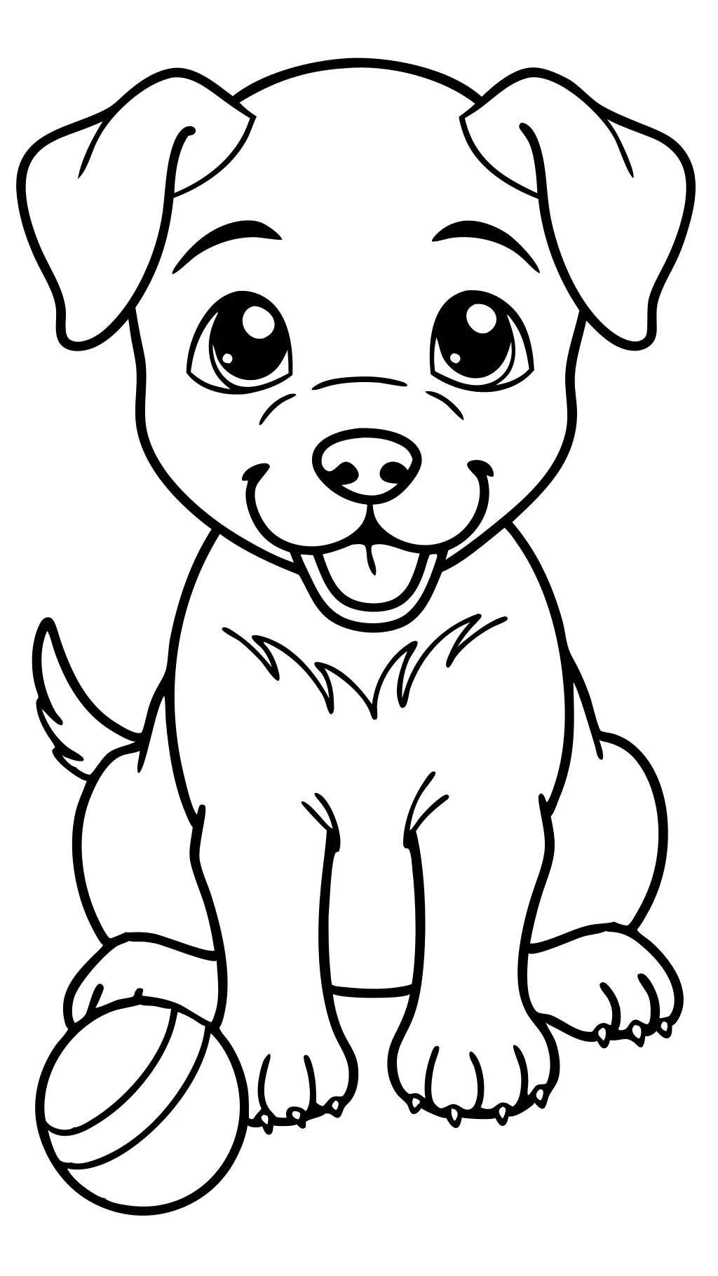 cute puppy coloring pages printable